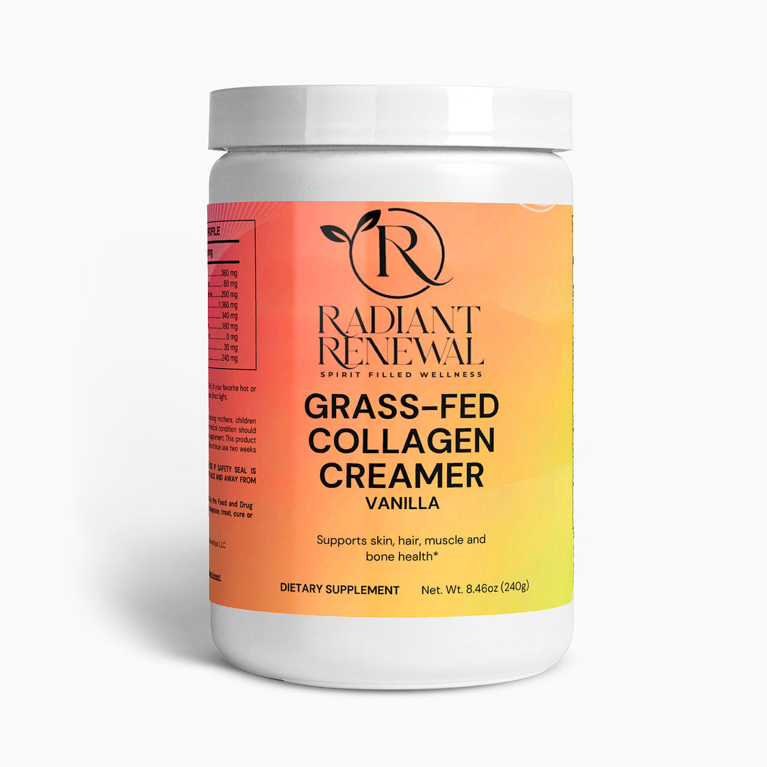 Grass-Fed Collagen Creamer (Vanilla)