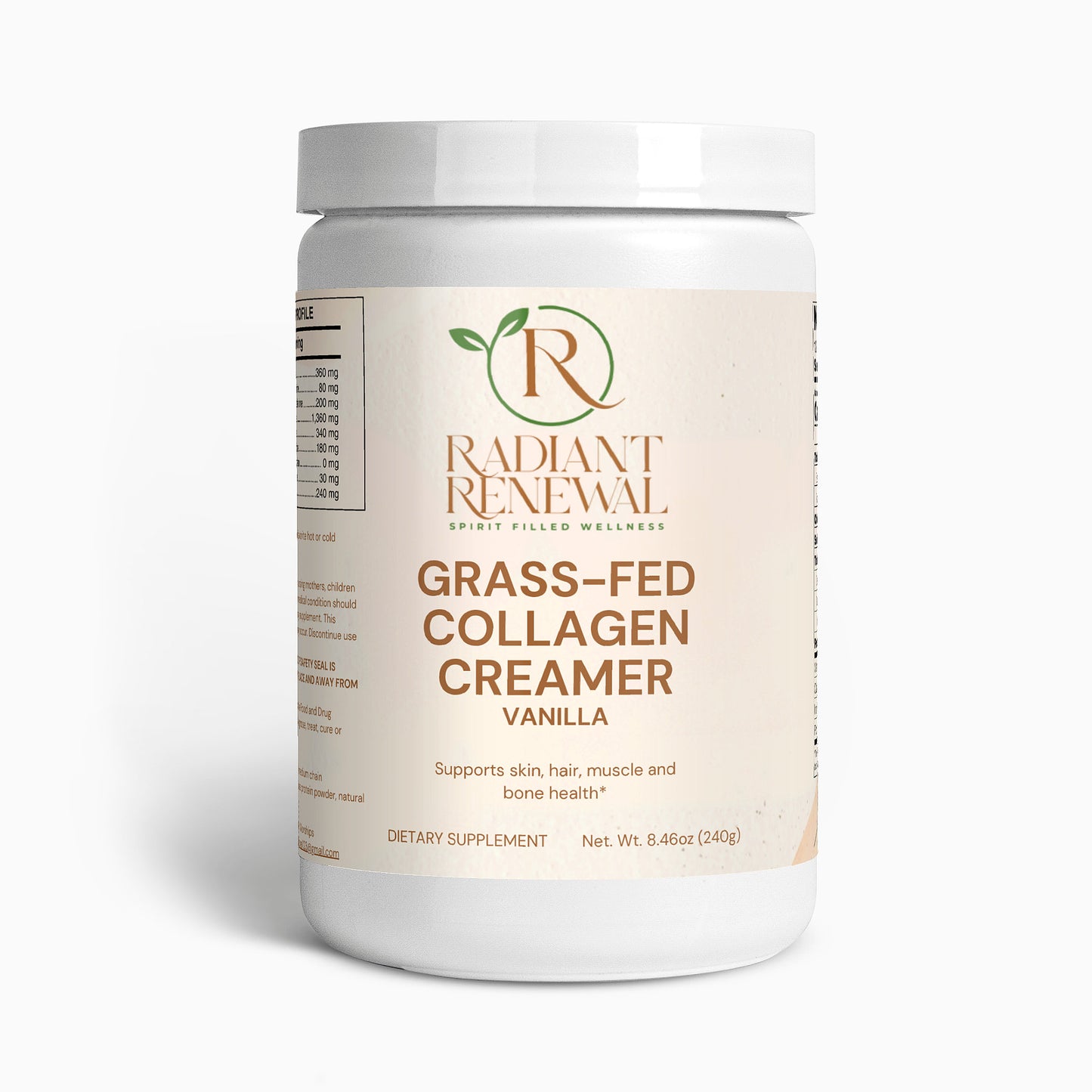 Grass-Fed Collagen Creamer (Vanilla)